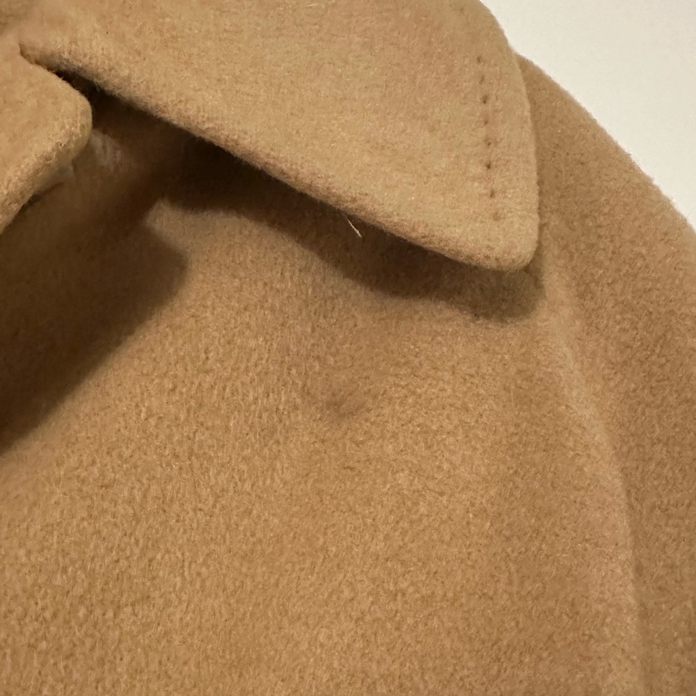 Vintage 90s Camel Hair Wool Tan Coat - Picture 10 of 14